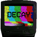 Television screen with playful static